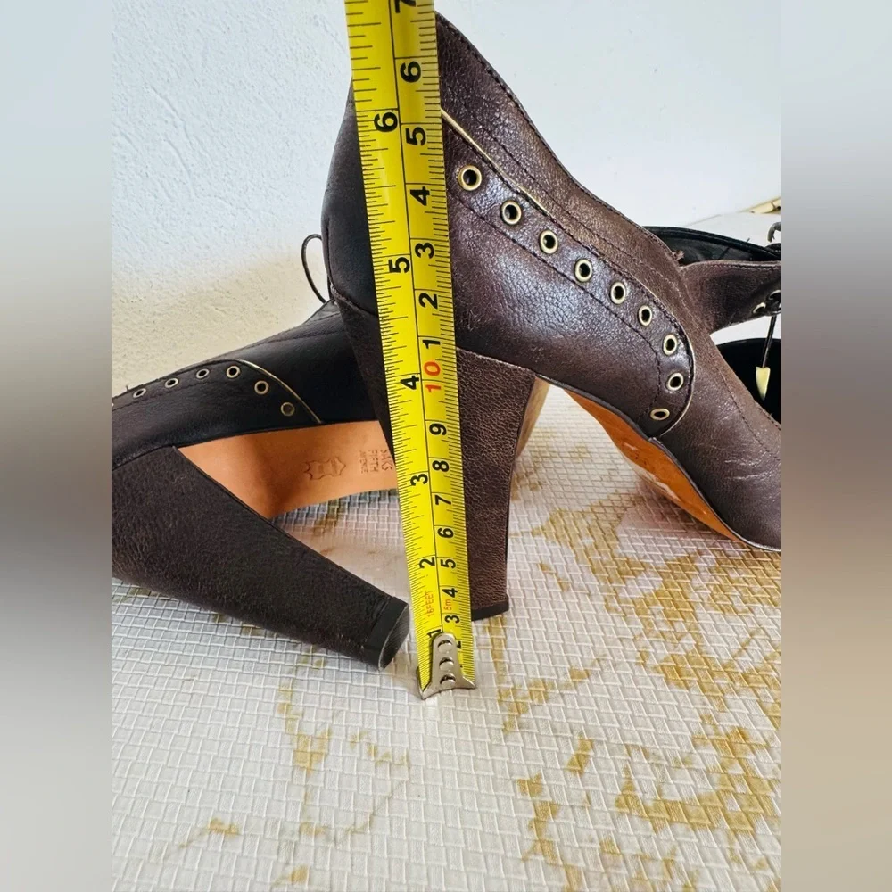 🔥🔥FINAL CLEARENCE🔥🔥 SAKS FIFTH AVENUE Vintage Mary Jane Brown Leather Shoes - Picture 10 of 10